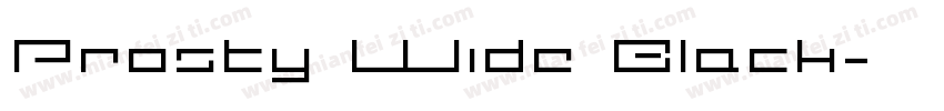 Prosty Wide Black字体转换